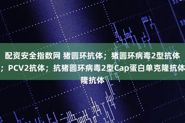 配资安全指数网 猪圆环抗体;猪圆环病毒2型抗体;PCV2抗体;抗猪圆环病毒2型Cap蛋白单克隆抗体